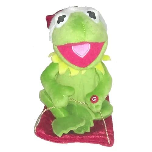 Disney Plush - Holiday Christmas Kermit The Frog - Wobblin' Toboggan