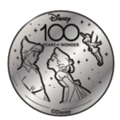 Disney World Pocket Token Coin - Disney100 Years Of Wonder - Peter Pan And Wendy