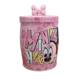 Disney Candy Tin - Minnie Mouse - Pink With Bow