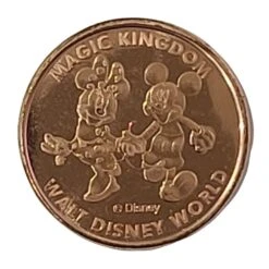 Disney World Pocket Token Coin - Walt Disney World - Magic Kingdom - 2020 Mickey And Minnie