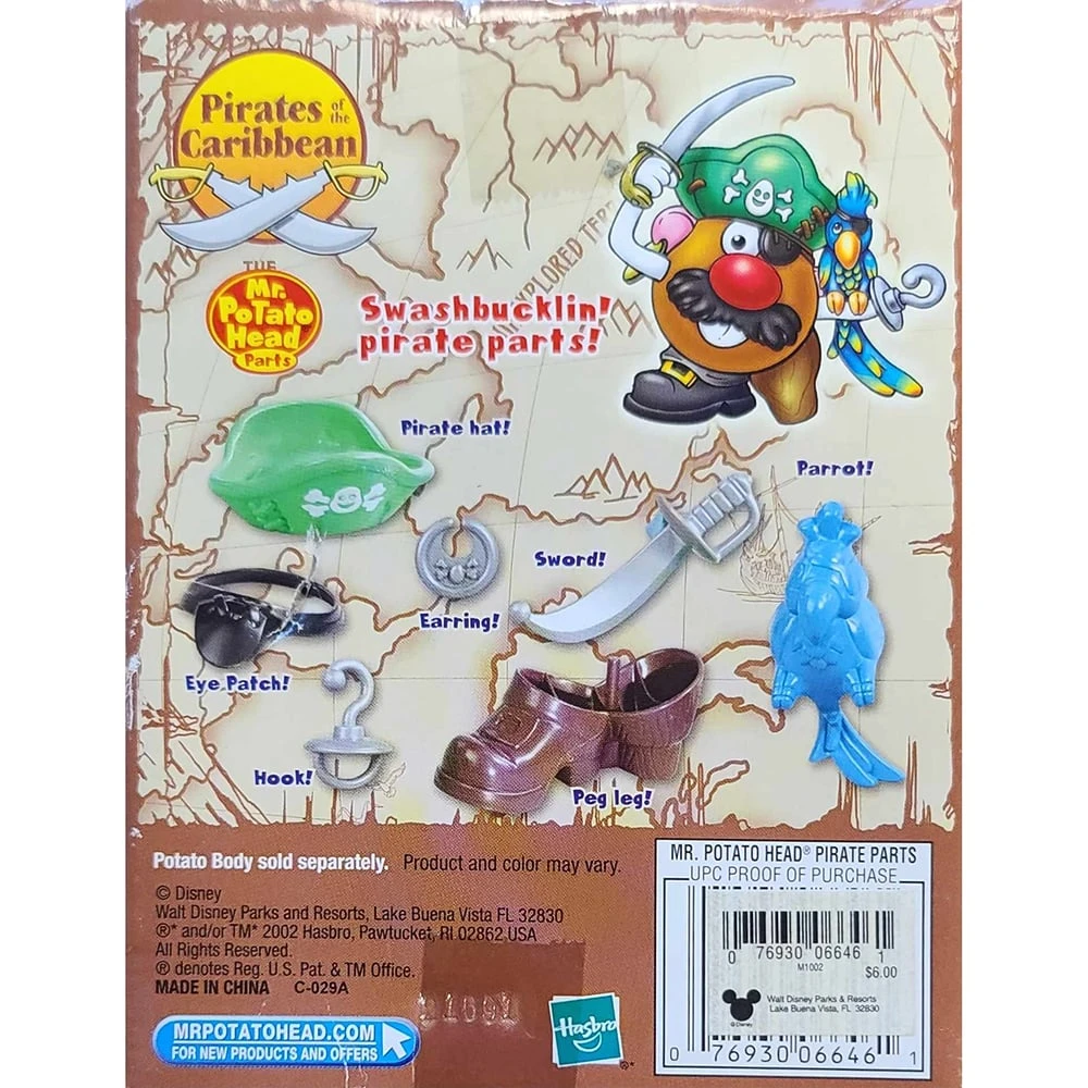 Disney Mr Potato Head - Pirates Of The Caribbean Spud - Swahbucklin' Pirate Parts! - Image 2