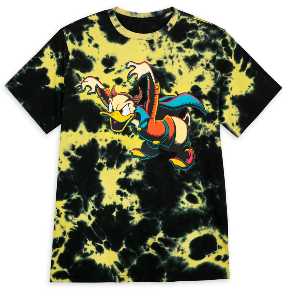 Disney Adult Shirt - Halloween Devil Donald Tie-Dye Tee