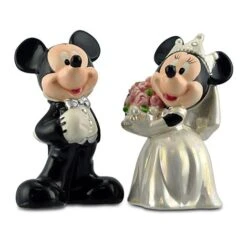 Disney Salt And Pepper Shakers - Mickey And Minnie Wedding