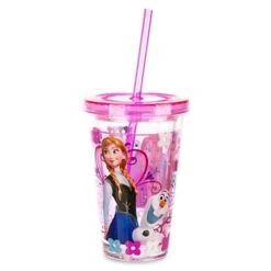 Disney Tumbler With Straw - Frozen - Anna