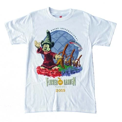 Disney Adult Shirt - Flower And Garden Festival 2015 - Sorcerer Mickey Logo
