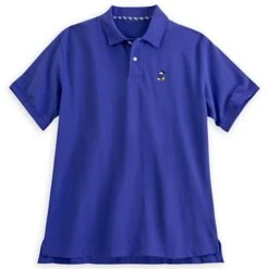 Disney Adult Shirt - Mickey Mouse Polo - Blue