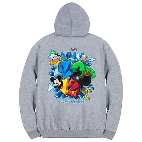 Disney Adult Hoodie - 2012 Logo Walt Disney World