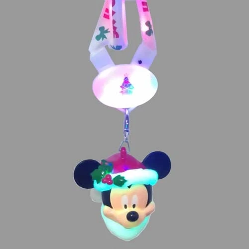 Disney Holiday Lanyard - Christmas Light-Up Santa Mickey - Image 4