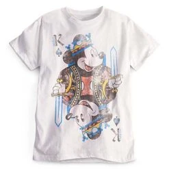 Disney Adult Shirt - Mickey Mouse Tee - Card Play