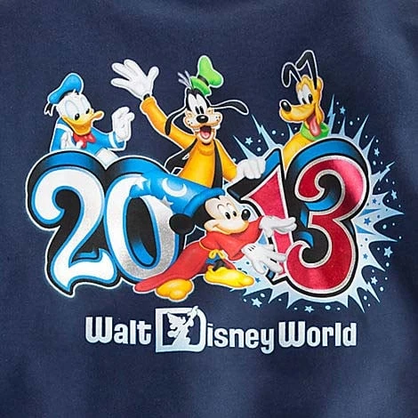 Disney Adult Sweatshirt - 2013 Walt Disney World - Navy - Image 2