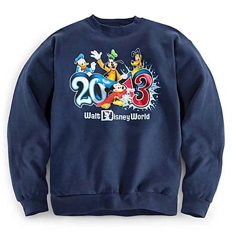 Disney Adult Sweatshirt - 2013 Walt Disney World - Navy