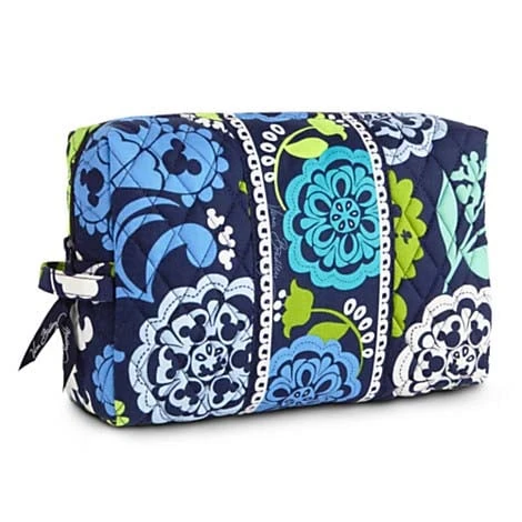 Disney Vera Bradley Bag - Where's Mickey - Blue Cosmetic Case Large