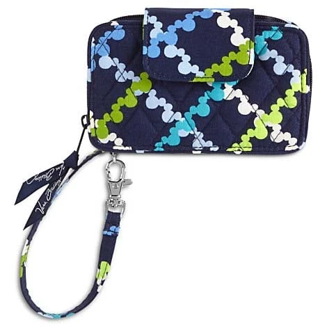 Disney Vera Bradley Bag - Where's Mickey - Blue Smart Phone Wristlet