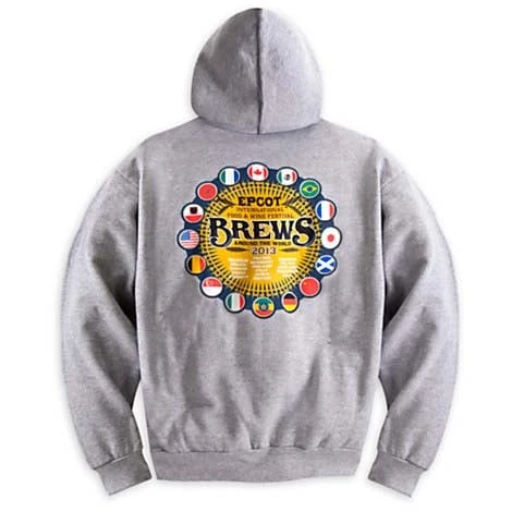 Disney Adult Hoodie - EPCOT - Brews Around The World 2013 - Image 2