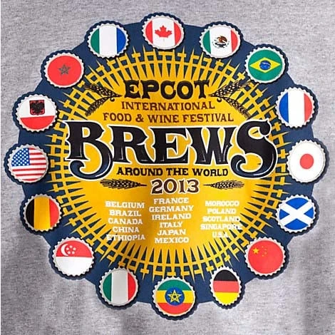 Disney Adult Hoodie - EPCOT - Brews Around The World 2013 - Image 4