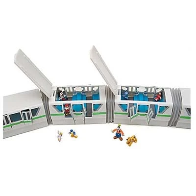 Disney Figurine Set - Walt Disney World Monorail Train Playset - Yellow - Image 2