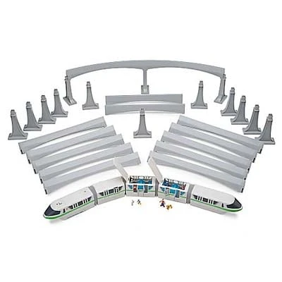 Disney Figurine Set - Walt Disney World Monorail Train Playset - Yellow - Image 3