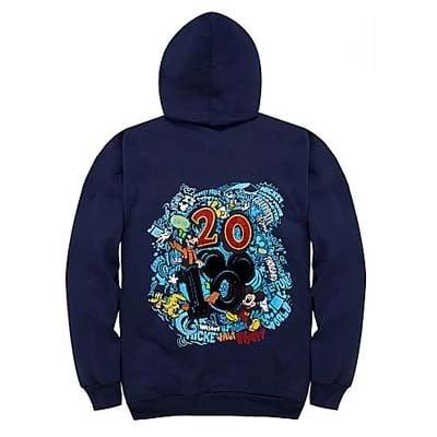 Disney Adult Hoodie - 2010 Walt Disney World - Navy - Image 2