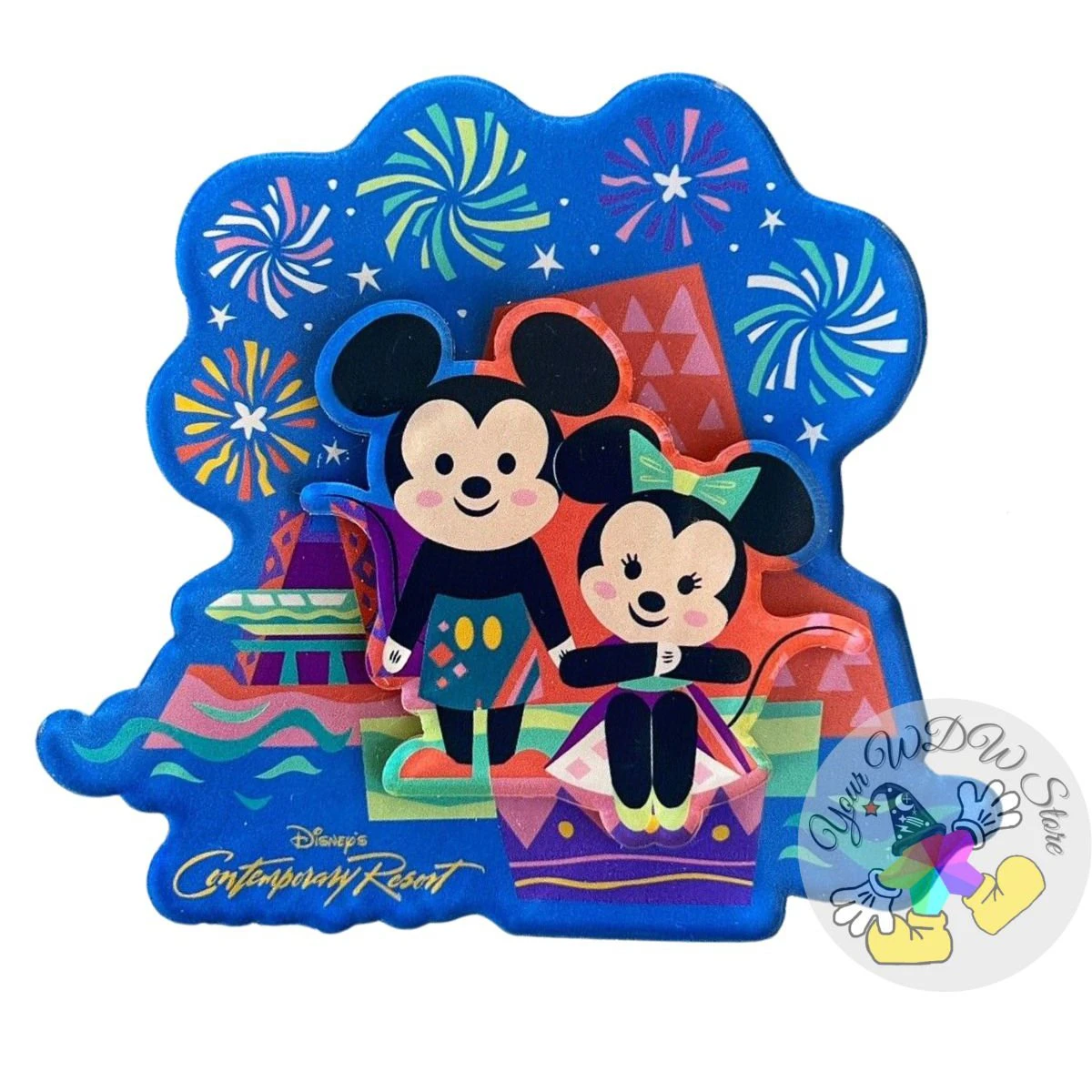 Disney Magnet - Contemporary Resort Logo - Mickey Minnie Magnet