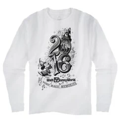 Disney Adult Long Sleeve Tee - 2016 Logo - Sorcerer Mickey And Pals