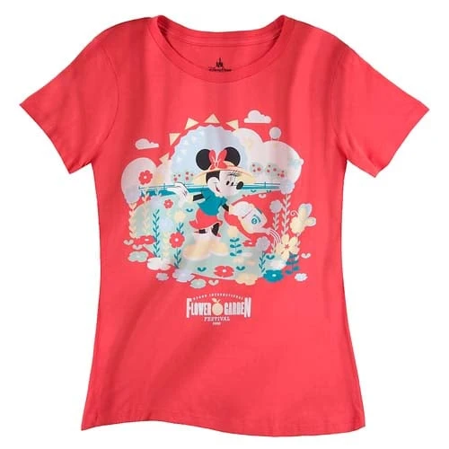 Disney Ladies Shirt - Flower And Garden Festival - Minnie Garden