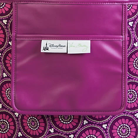 Disney Vera Bradley Bag - Plums Up - Straw Tote - Image 3