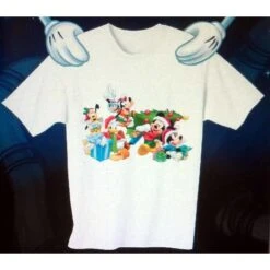 Disney Adult Shirt - Christmas Mickey And The Gang With Tree