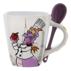 Disney Coffee Cup With Spoon - Food & Wine Festival 2016 Chef Figment