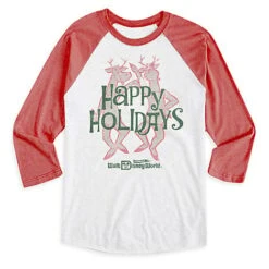 Disney Adult Shirt - Silly Reindeer Raglan Tee - Limited Release