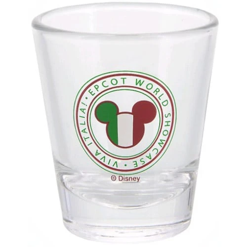 Disney Shot Glass - Epcot World Showcase - Italy Flag Mickey Icon