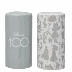 Enesco Disney Salt & Pepper Shakers - Disney100 - Platinum Silhouettes