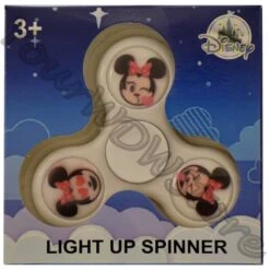 Disney Light Up Toy - Fidget Spinner - Emoji Minnie White