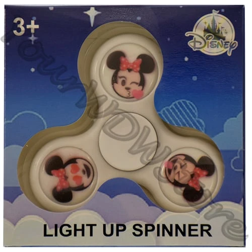 Disney Light Up Toy - Fidget Spinner - Emoji Minnie White