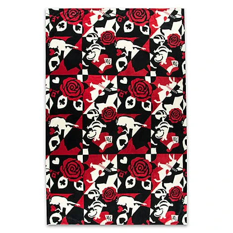 Disney Vera Bradley Blanket - Painted Rose Alice In Wonderland