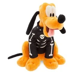 Disney Plush - Halloween Pluto In Skeleton Costume - 9"
