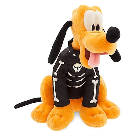 Disney Plush - Halloween Pluto In Skeleton Costume - 9"