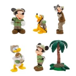 Disney Figurine Set - Safari Mickey Mouse And Friends