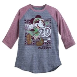 Disney Adult Shirt - Animal Kingdom 20th Anniversary Mickey Raglan