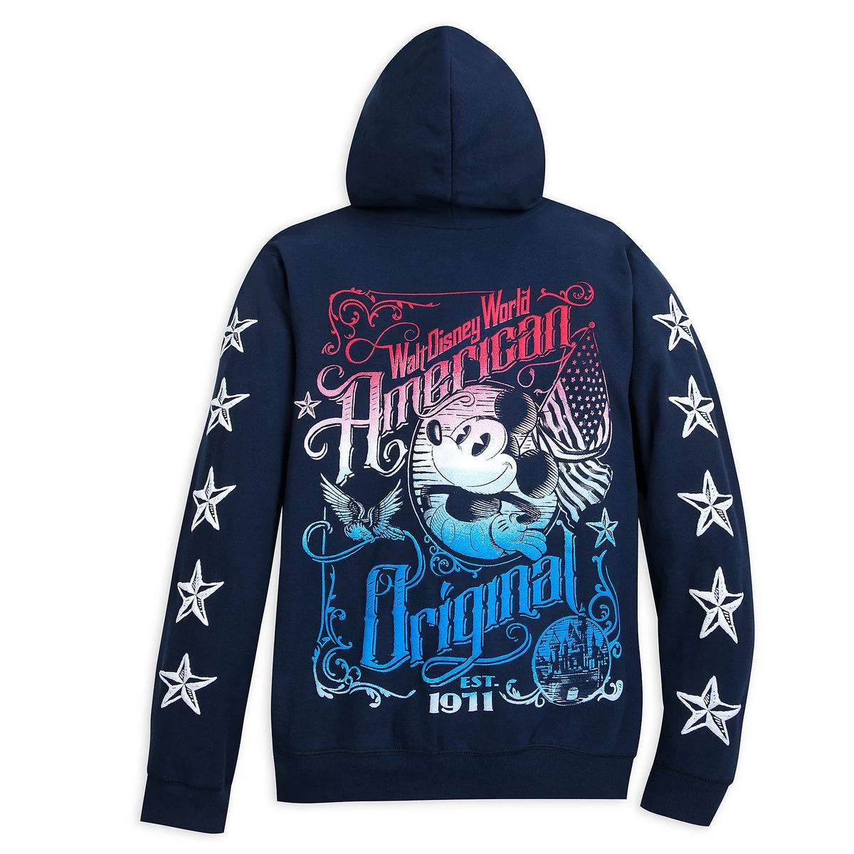 Disney Adult Hoodie - Mickey Mouse Americana Zip Hoodie - Image 2