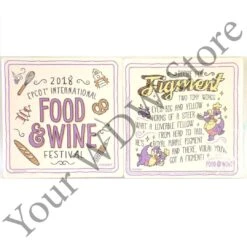 Disney Coaster Set - 2018 Epcot Food And Wine Festival Figment