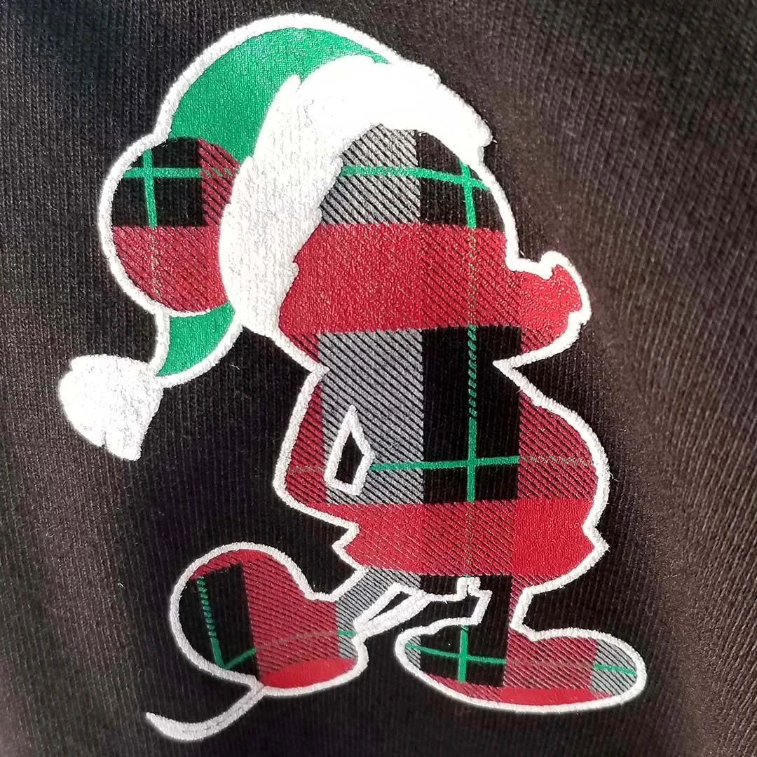 Disney Adult Shirt - Walt Disney World Spirit Jersey - Holiday 2018 Plaid Mickey - Black - Image 3