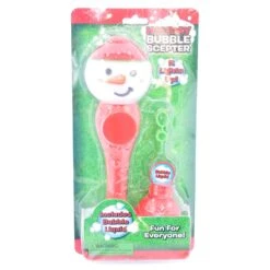 Holiday Bubble Scepter - Snowman RED