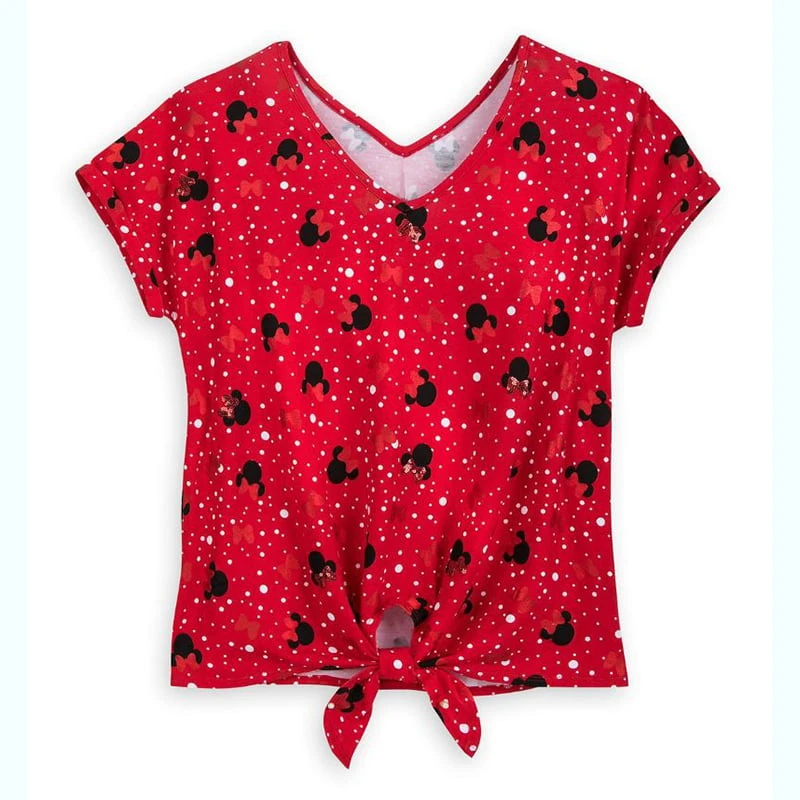 Disney Women's Shirt - Minnie Mouse Dolman Fashion Top