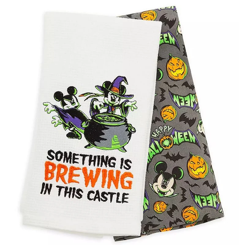 Disney Kitchen Towel Set - Happy Halloween Mickey & Minnie Mouse