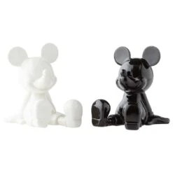 Enesco Disney Salt And Pepper Shaker Set - Black And White Mickey Mouse