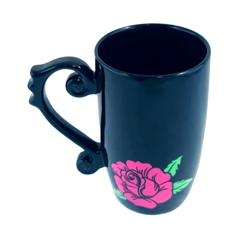 Disney Mug - Rock'N Roller Coaster - Mickey Silhouette W/ Roses - Image 2