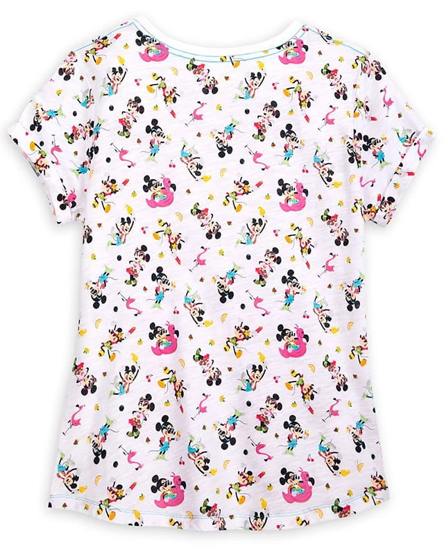 Disney Woman's Shirt - Mickey & Minnie Mouse - Summertime Fun - Image 2