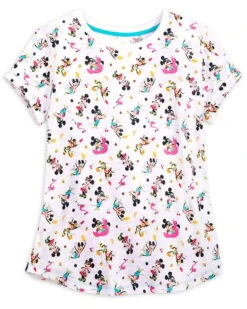 Disney Woman's Shirt - Mickey & Minnie Mouse - Summertime Fun