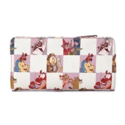 Disney Loungefly Wallet - Disney Princesses Sidekicks - Rose Checker Flap Wallet