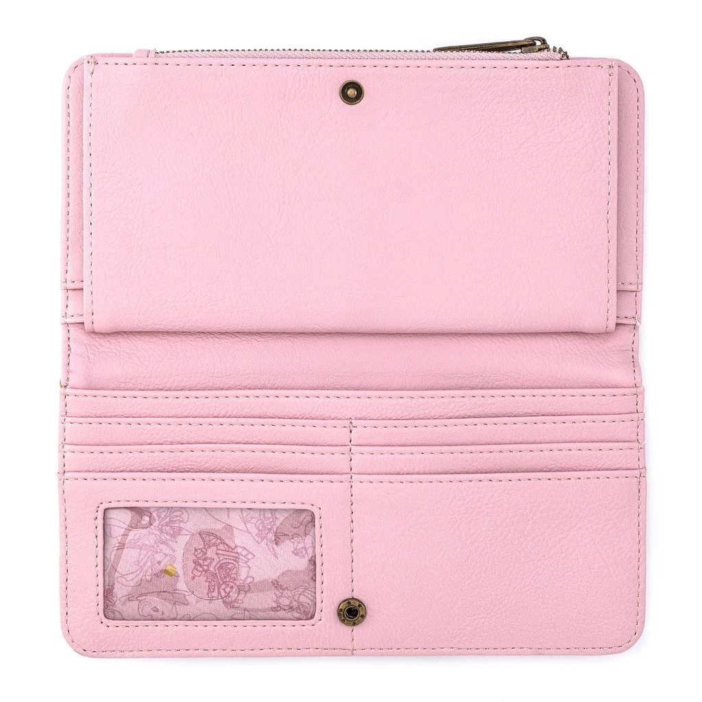 Disney Loungefly Wallet - Disney Princesses Sidekicks - Rose Checker Flap Wallet - Image 3
